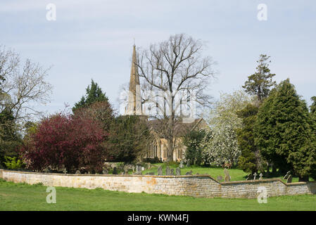 La Chiesa di San Lorenzo, Mickleton, Gloucestershire, England, Regno Unito, Europa Foto Stock