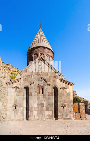 Gheghard è un monastero medievale, si trova nella provincia di Kotayk di Armenia Foto Stock