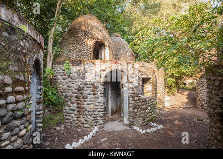 Maharishi Mahesh Yogi Ashram (Beatles Ashram) a Rishikesh, India settentrionale Foto Stock