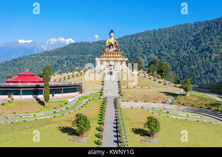 Il Buddha Park di Ravangla, noto anche come Tathagata Tsal, è situato nei pressi di Rabong nel sud il Sikkim district, il Sikkim, India Foto Stock