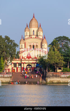 Dakshineswar Kali tempio è un tempio indù situato in Kolkata, India Foto Stock