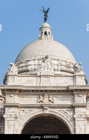 Cupola della Victoria Memorial Building in Kolkata Foto Stock