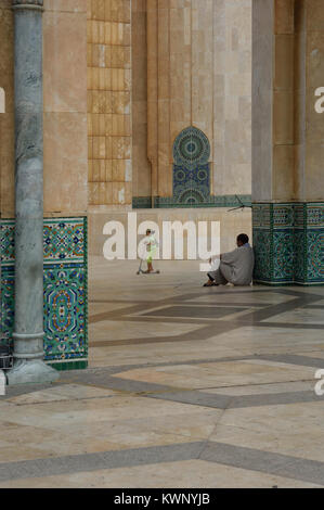 Moschea Hassan II, Casablanca, Casablanca-Settat, Marocco, Africa del Nord Foto Stock