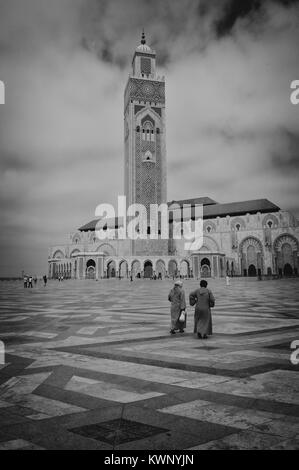 Moschea Hassan II, Casablanca, Casablanca-Settat, Marocco, Africa del Nord Foto Stock