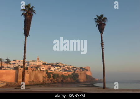 Kasbah di Udayas, Rabat, Marocco, Africa del Nord Foto Stock