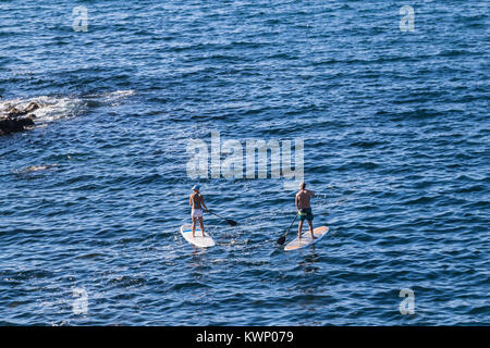 Paddle boarding la jolla cove san diego ca us Foto Stock