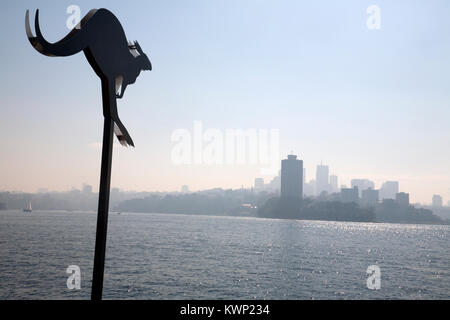 Installazione d arte mugnai punto riserva barangaroo Darling Harbour sydney New South Wales AUSTRALIA Foto Stock