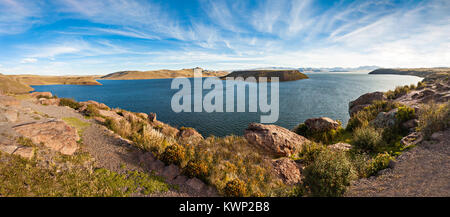 Lago Umayo è un lago in Puno la regione del Perù Foto Stock