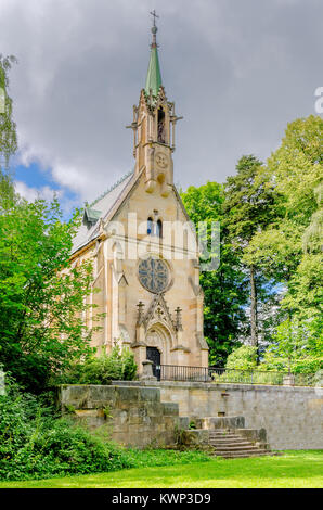 La cappella sepolcrale di Černín-Morzin famiglia, Vrchlabi (Hohenelbe), città ceca a Hradec Králové Regione, Cechia, Boemia, Europa Foto Stock