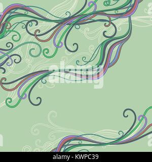 Abstract vettore d'onda pattern sul colore di sfondo Illustrazione Vettoriale