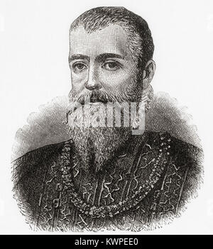 Eric XIV, 1533 - 1577. Re di Svezia. Da Ward e bloccare la storia illustrata del mondo, pubblicato c.1882. Foto Stock