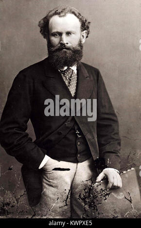 Édouard Manet (1832–1883) è stato un pittore francese pionieristico le cui opere hanno colto il realismo e l'impressionismo. I suoi pezzi notevoli includono Olympia e le Déjeuner sur l'herbe, rimodellando l'arte moderna. Foto Stock