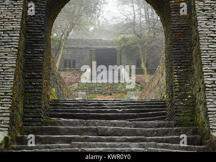 I giardini terrazzati, Rivington, vicino a Horwich e Chorley Lancashire. Foto Stock