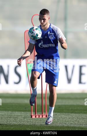 Benidorm, Spagna. Gen 5, 2018. Marko Pjaca in azione in inverno il training camp del team della Bundesliga FC Schalke 04 a Benidorm, Spagna, 5 gennaio 2018. Credito: Tim Rehbein/dpa/Alamy Live News Foto Stock