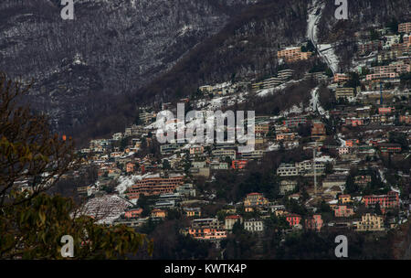 Scena invernale nelle alpi svizzere, Svizzera Foto Stock