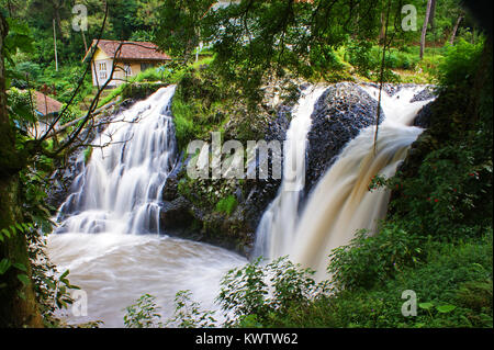 Curug Maribaya Lembang, Bandung, West Java, Indonesia Foto Stock