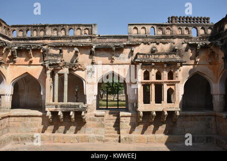 Queens bagno, Hampi, Karnataka, India Foto Stock