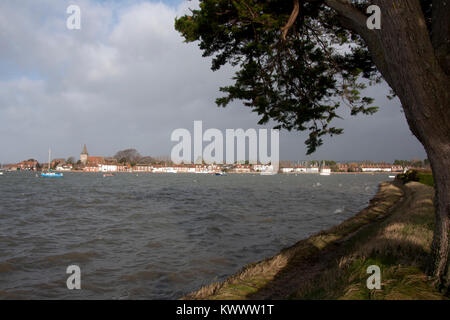 Bosham Porto di alta marea, Bosham, West Sussex, in Inghilterra Foto Stock