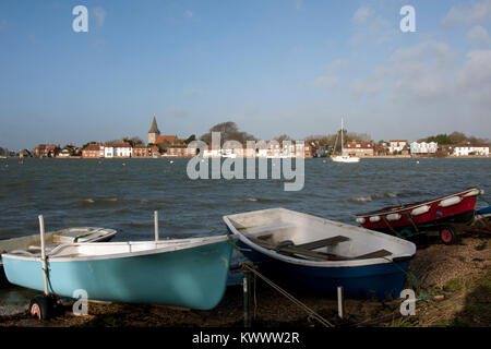 Bosham Porto di alta marea, Bosham, West Sussex, in Inghilterra Foto Stock