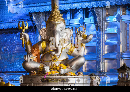 Ganesha statua al Wat Sri Suphan tempio. Si tratta di un tempio buddista in Chiang Mai Thailandia Foto Stock