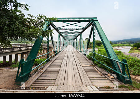 La II Guerra Mondiale il Memorial Bridge in Pai, Mae Hong Son, Provincia del nord della Thailandia Foto Stock