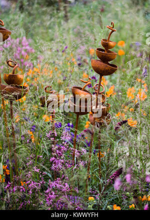 Chelsea flower show garden Foto Stock