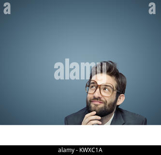 Ritratto di un dipendente di considerare il suo proprio business Foto Stock