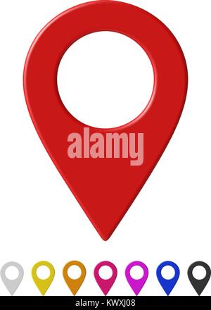 Puntatore della mappa Illustrazione Vettoriale