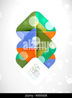 Piazza moderna sfondo astratto, banner di colore Foto Stock