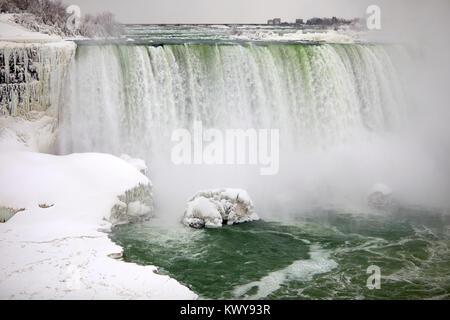 Cascate del Niagara - Studi di ghiaccio Jan 2018 Foto Stock