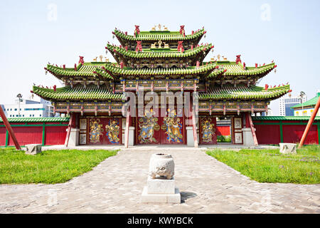 Il Palazzo Invernale di Bogd Khan Museo è situato nella zona sud di Ulaanbaatar, capitale della Mongolia Foto Stock