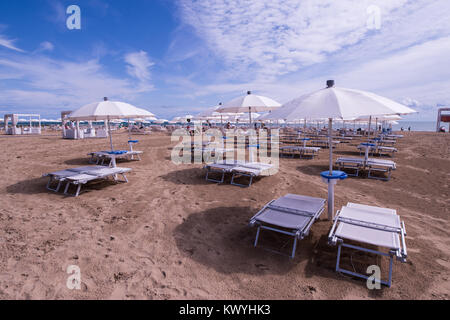 Spiaggia di Lido di jesolo Foto Stock