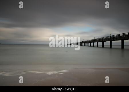 Vista del mar Baltico Binz Foto Stock