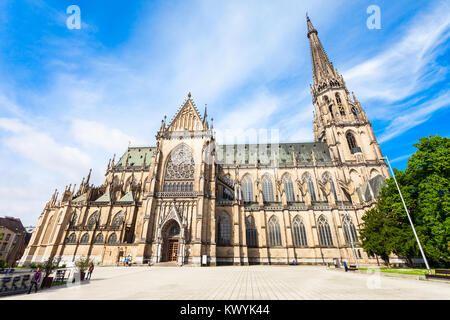 La nuova cattedrale o Duomo della Immacolata Concezione o di Santa Maria la Chiesa è una cattedrale Cattolica Romana si trova a Linz, Austria Foto Stock