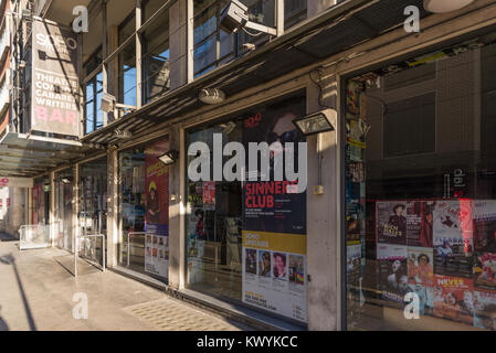 Il Soho Theatre in Dean Street, Soho, Londra, Inghilterra, Regno Unito. Foto Stock