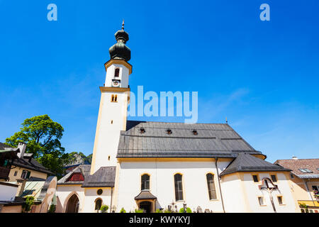 Chiesa Parrocchiale di San Aegydius (Pfarrkirche hl. Agydius Sankt Gilgen und Friedhof) in St Gilgen, regione Salzkammergut in Austria Foto Stock