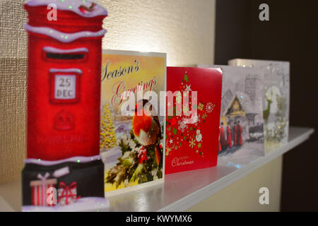 Cartoline di Natale Foto Stock