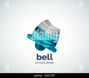 Natale logo bell modello astratto, icona di business Foto Stock