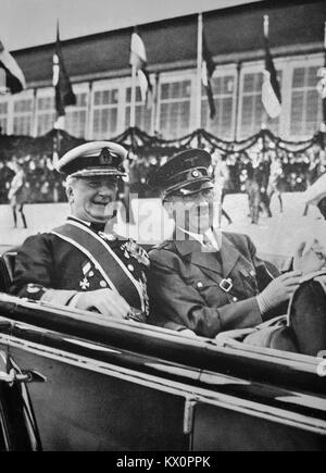 Miklós Horthy e Adolf Hitler 1938 Foto Stock