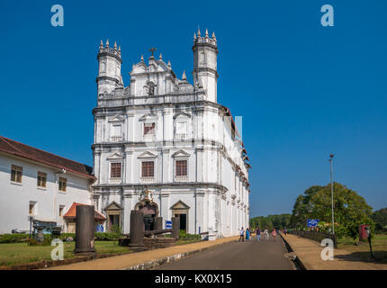 Goa, India - 20 Dicembre 2018 : Sé Catedral de Santa Catarina, noto come SE Cathedral, situato nella vecchia Goa - capitale dell ex colonia portoghese. Foto Stock