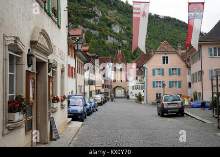 ST-Ursanne, Svizzera - circa del luglio 2015 sulla strada Foto Stock