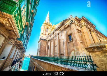 La Valletta, Malta: St Pauls Pro-Cathedral Foto Stock