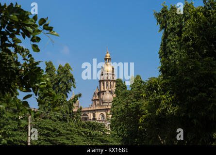 Torre Dorata di Mysore Palace, Mysore, India Foto Stock