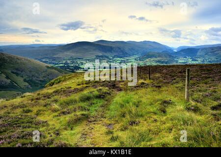 San Giovanni in Valle dal modo in Cumbria Foto Stock