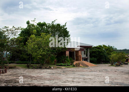 Centro visitatori edificio a Pha Taem National Park in Ubon Ratchathani, Thailandia per visitare la gente e la ricerca Foto Stock