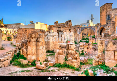 Rovine del tempio romano di EL KEF, Tunisia Foto Stock