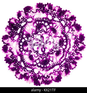 Vintage maglia viola igienico isolati su sfondo bianco Foto Stock