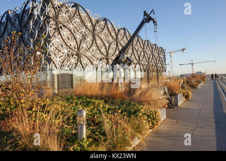 Il giardino segreto sul tetto della Biblioteca di Birmingham, Inghilterra, Regno Unito Foto Stock