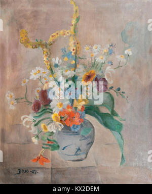 Un dipinto intitolato "Großer Blumenstrauß" di Dorothea Maetzel-Johannsen, creato nel 1927, raffigurante un grande bouquet di fiori in una composizione di natura morta. Foto Stock