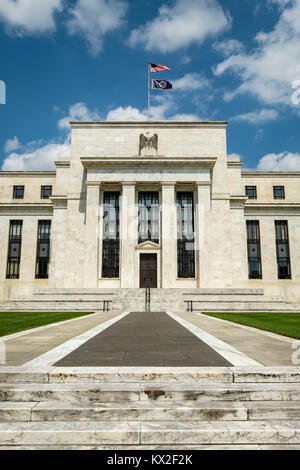 Marriner S. Eccles Federal Reserve Board Edificio, 20151 Constitution Avenue NW, Washington DC Foto Stock